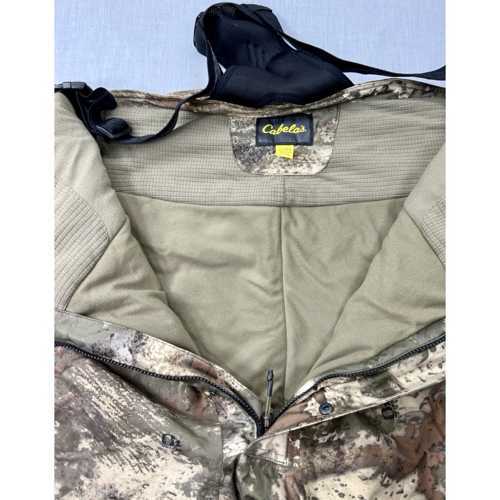 Cabelas MT050 Bibs Pants Mens 2XL Thinsulate Gore-Tex O2 Octane Camo Cold Gear‎ - Picture 7 of 16